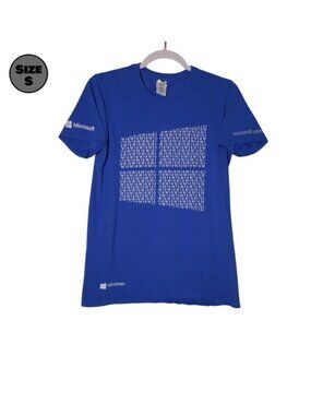 Microsoft Windows 10: Event Staff USED Shirt (S, Blue, Computers, Promo)